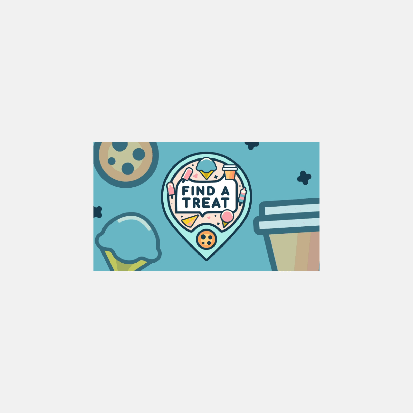Find A Treat 50 Bubblegum Blue Promo Cards