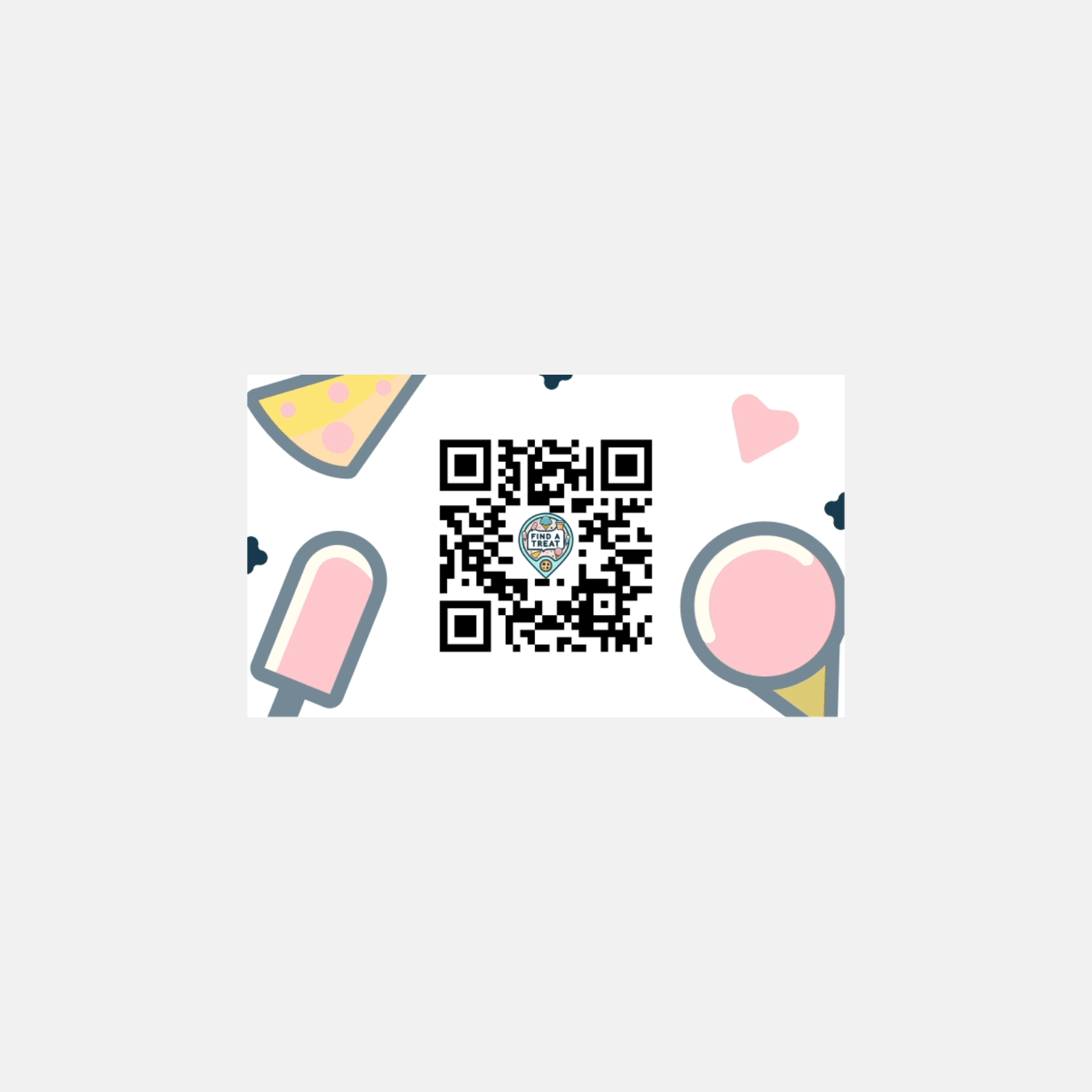 Find A Treat 50 White Promo Cards