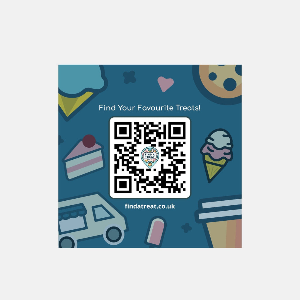 Find a Treat Blueberry Van Sticker