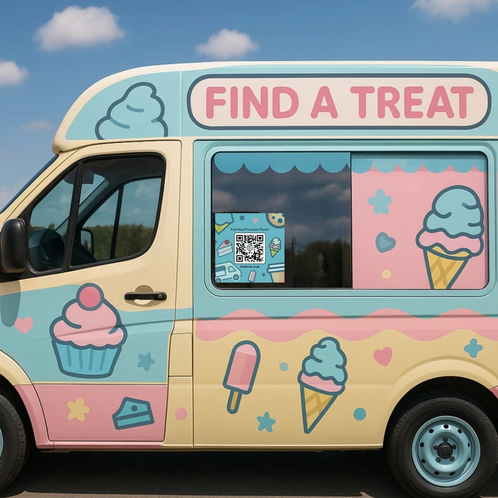 Find a Treat Bubblegum Van Sticker