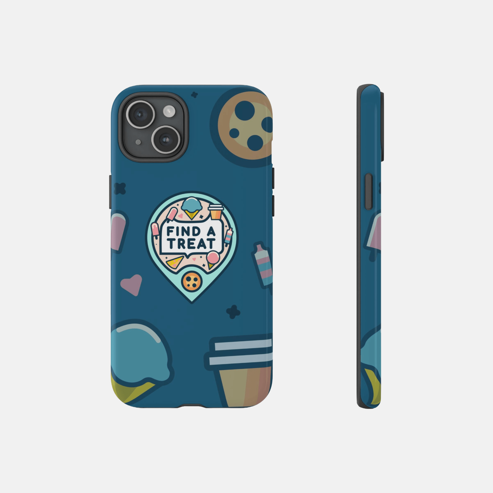 Find A Treat Logo Blue Phone Case