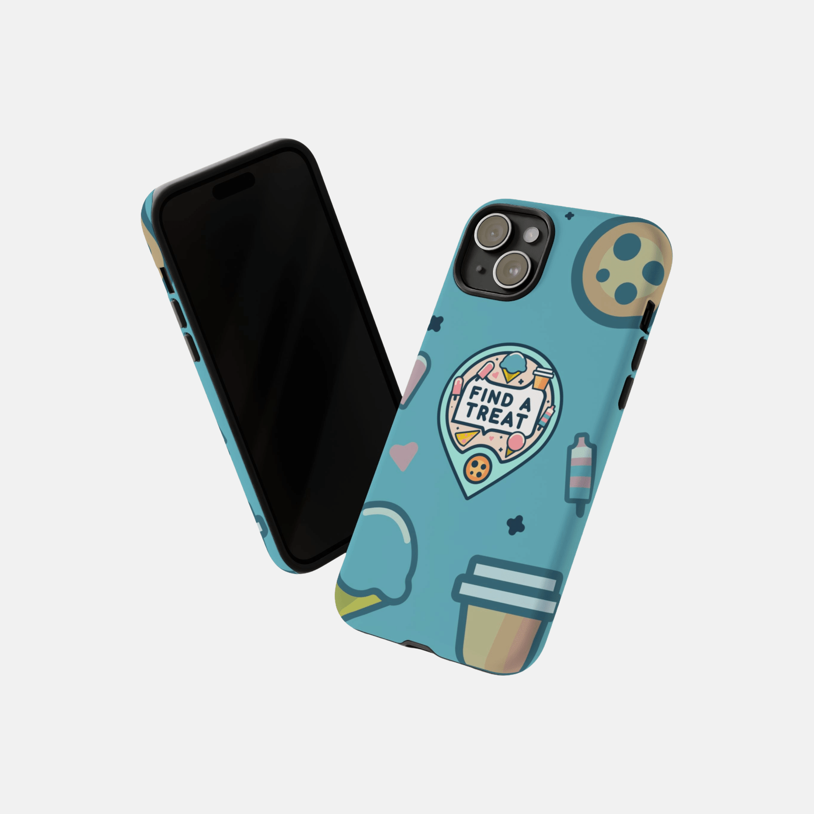Find A Treat Logo Bubblegum Blue Phone Case