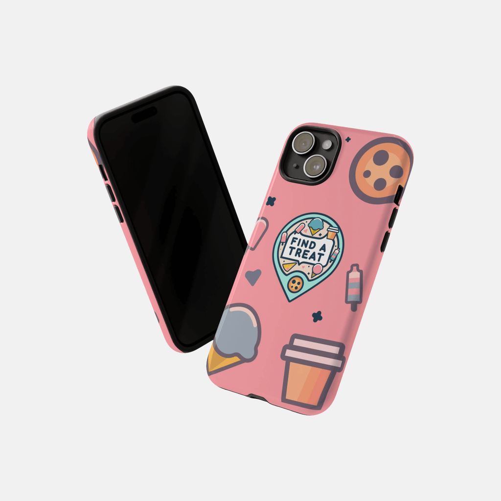 Find A Treat Logo Pink Phone Case