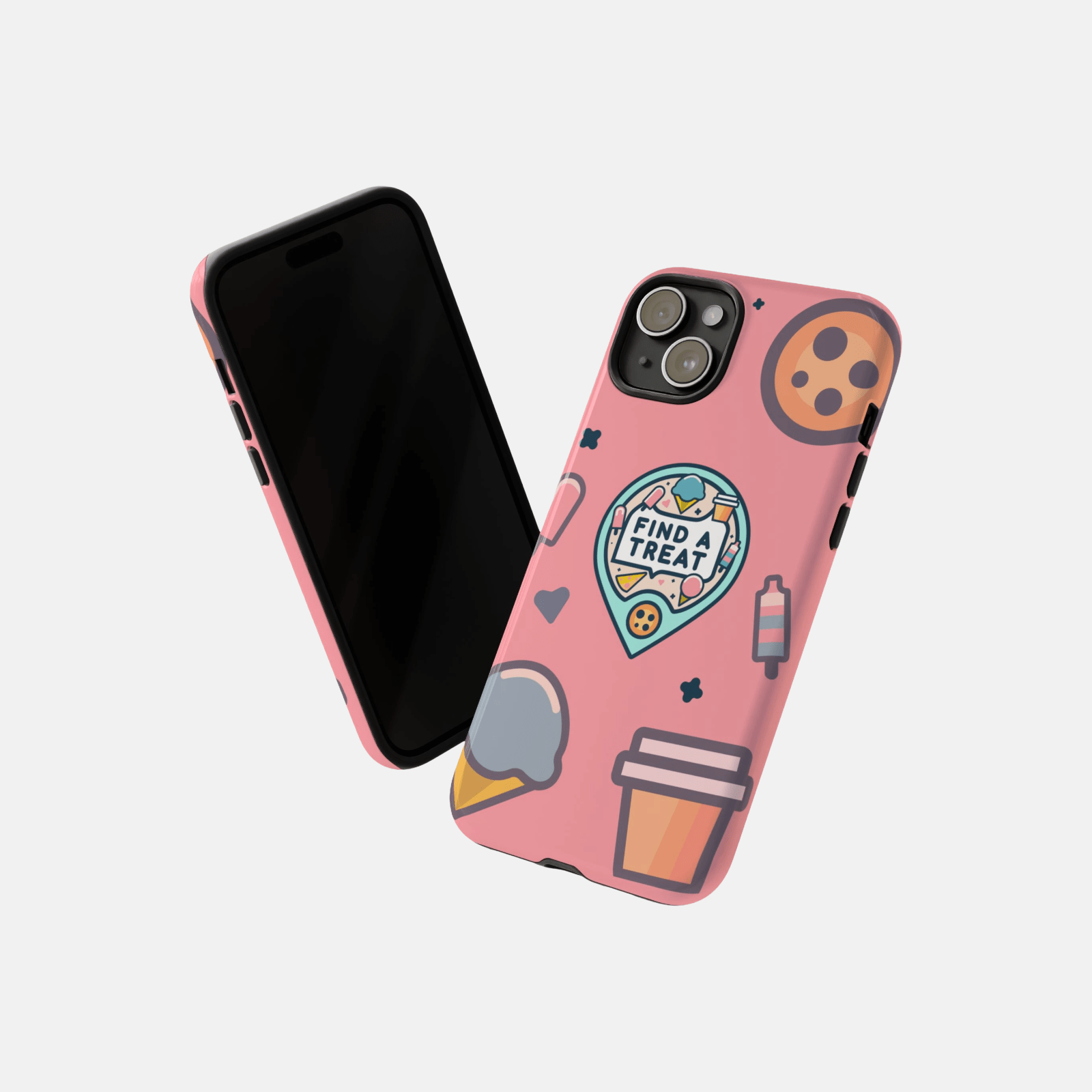 Find A Treat Logo Pink Phone Case