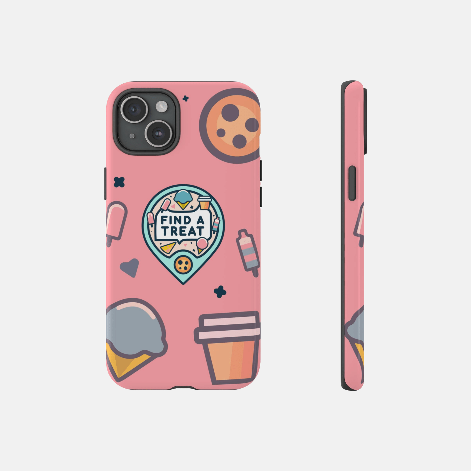 Find A Treat Logo Pink Phone Case