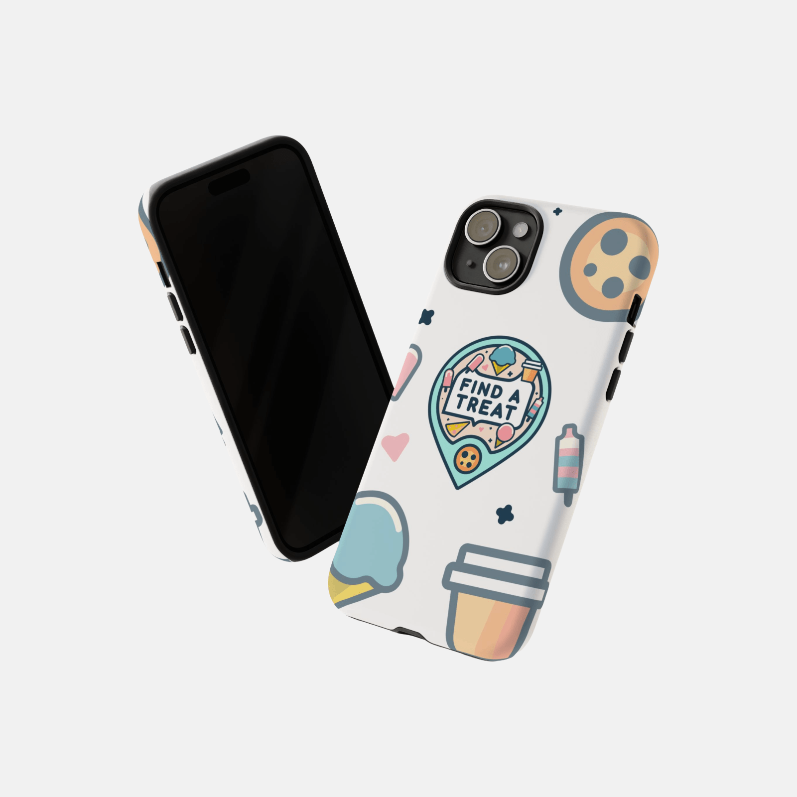 Find A Treat Logo White Phone Case