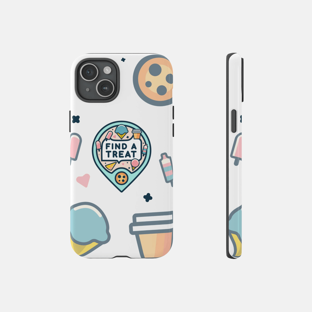 Find A Treat Logo White Phone Case